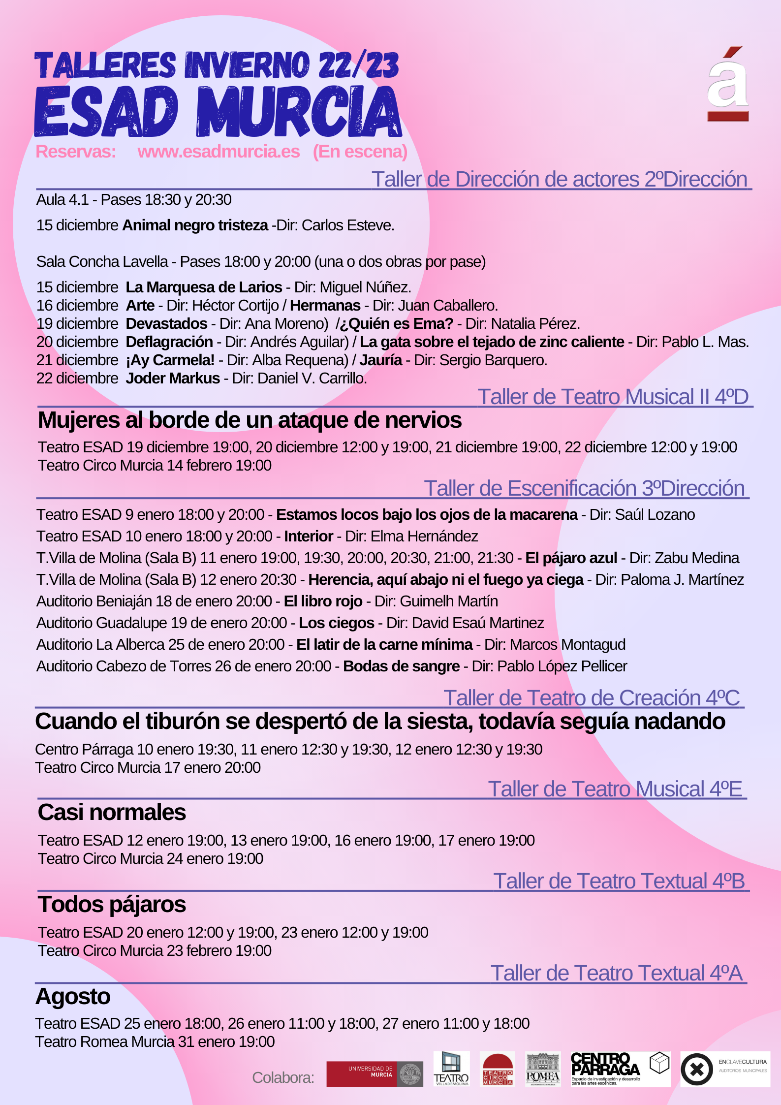 Talleres de invierno con logos Talleres de invierno con logos